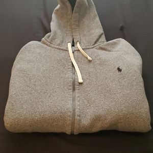 Men's Polo Zip Front Hoodie